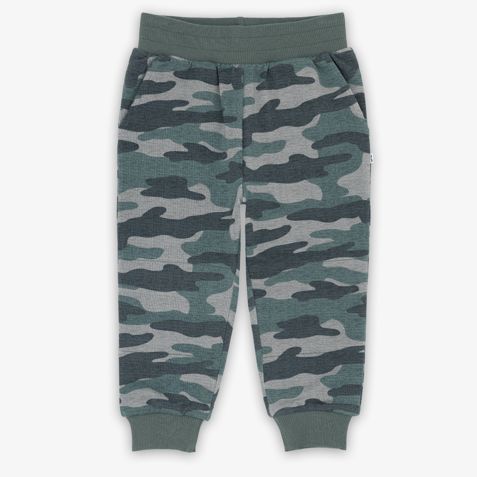Flat lay image of the Vintage Camo Jogger