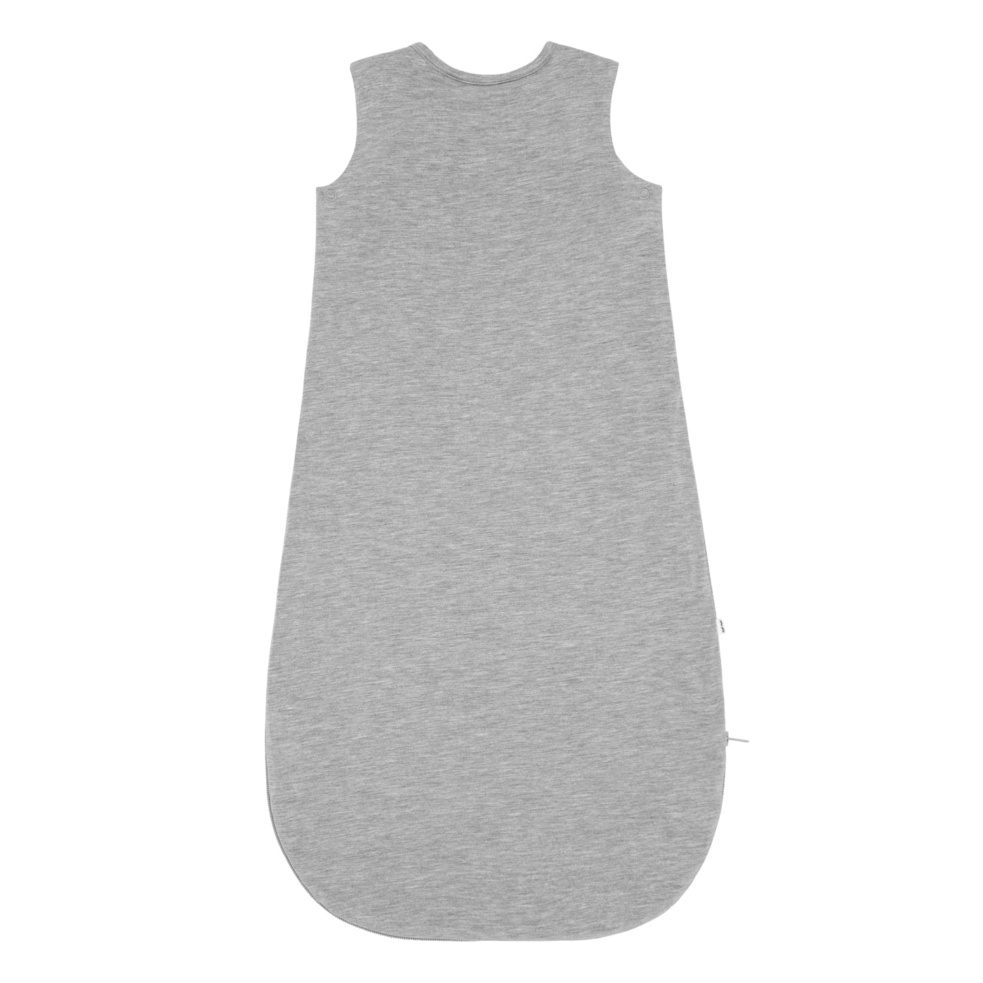 Flat lay image of the back of a Heather Gray Sleepy bag